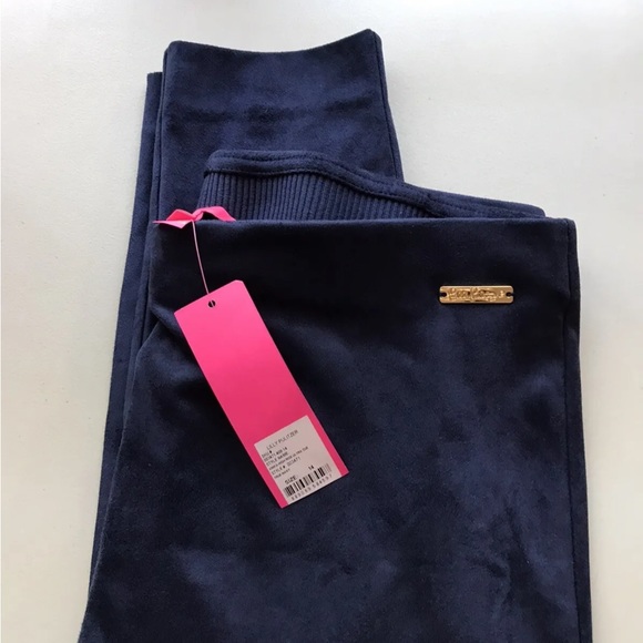 Lilly Pulitzer NWT 29" Anika Ultra Suede Leggings True Navy Size 0,14 - Picture 4 of 7